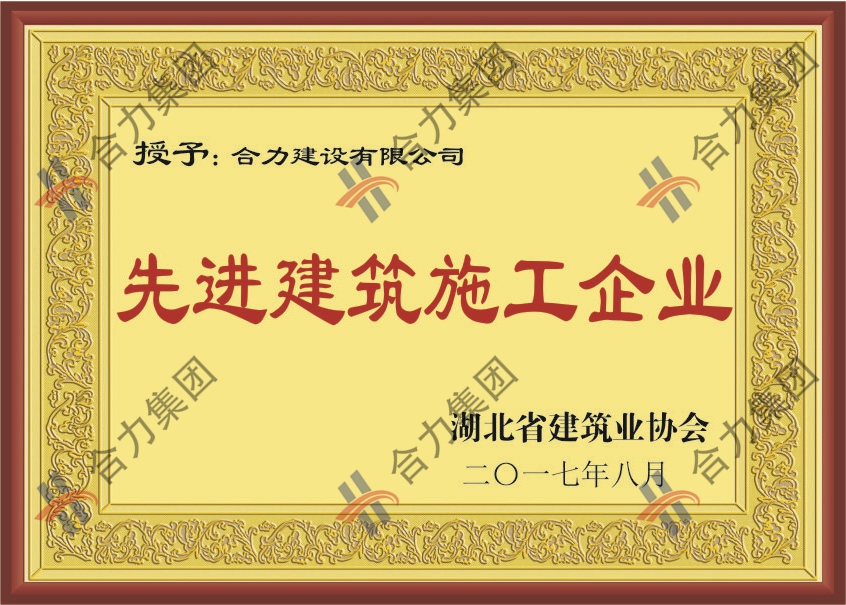 先进建筑施工企业