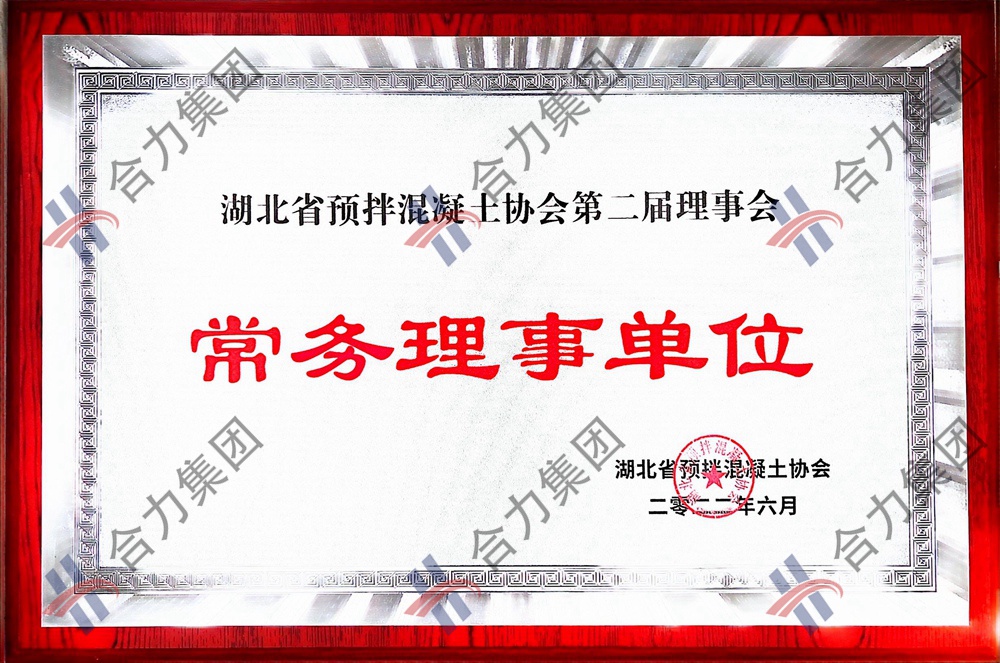 湖北省预拌混凝土协会常务理事单位